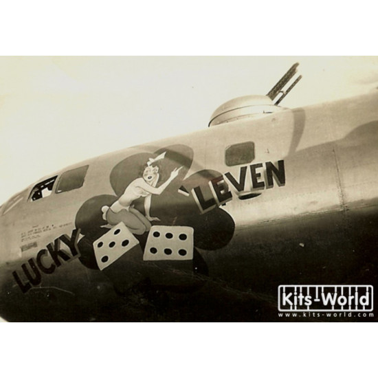 Kits World Kw148075 1/48 Decal For B-29 Super Fortress 42-24895 Lucky Leven