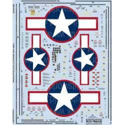 Kits World Kw148125 1/48 Decal For Boeing B-17 F/G Flying Fortress