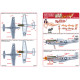 Kits World Kw148154 1/48 Decal For North American Mustang P-51d P-51k