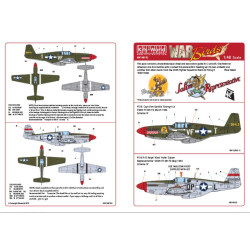 Kits World Kw148182 1/48 Decal P-51b North American Mustang 43-6913 Vf-t