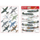 Kits World Kw148190 1/48 Decal Curtiss P-40 Accessories For Aircraft