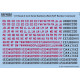 Kits World Kw172028 1/72 Decal 8 Inch Raf Serial Numbers Red/Black