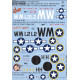 Kits World Kw172064 1/72 Decal For P-38 Lightning Accessories For Aircraft