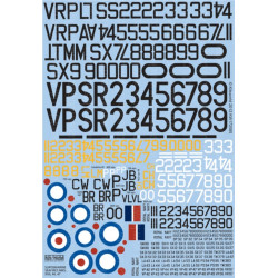 Kits World Kw172084 1/72 Decal For Supermarine Spitfire Mk Xix Accessories For Aircraft