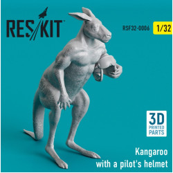 Reskit Rsf32-0006 1/32 Kangaroo With A Pilots Helmet 3d Printed