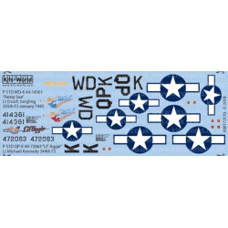 Kits World Kw172170 1/72 Decal For P-51d Mustang Feisty Sue Accessories Kit