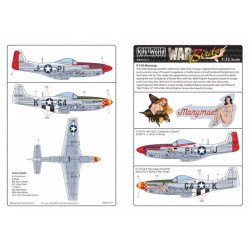 Kits World Kw172171 1/72 Decal For P-51d Mustangs Accessories For Aircraft