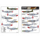 Kits World Kw172179 1/72 Decal For P-51b P-51d North American Mustangs