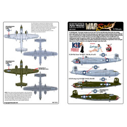 Kits World Kw172197 1/72 Decal For North American B-25h Mitchell