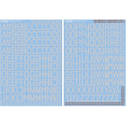 Kits World Kw172204 1/72 Grey Lettering Raf Early-war Bomber Lettersa Numbers