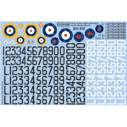 Kits World Kw172213 1/72 Pre And Early Wwii Serial And Cocarde Markings 1938 1940