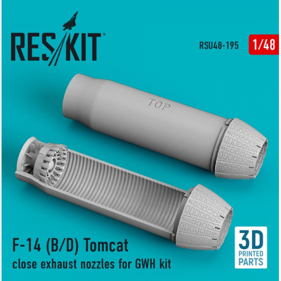 Reskit Rsu48-0195 1/48 F14 B D Tomcat Close Exhaust Nozzles For Gwh Kit 3d Printing