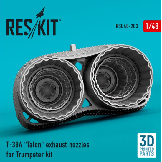 Reskit Rsu48-0203 1/48 T38a Talon Exhaust Nozzles For Trumpeter Kit 3d Printed