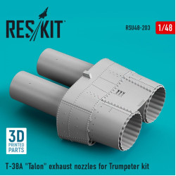 Reskit Rsu48-0203 1/48 T38a Talon Exhaust Nozzles For Trumpeter Kit 3d Printed