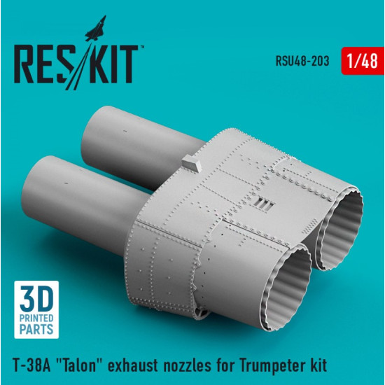 Reskit Rsu48-0203 1/48 T38a Talon Exhaust Nozzles For Trumpeter Kit 3d Printed