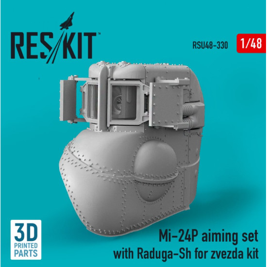 Reskit Rsu48-0330 1/48 Mi 24p Aiming Set With Raduga Sh For Zvezda Kit 3d Printed