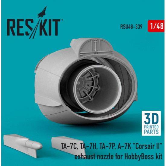 Reskit Rsu48-0339 1/48 Ta7c Ta7h Ta7p A7k Corsair Ii Exhaust Nozzle For Hobbyboss Kit 3d Printed