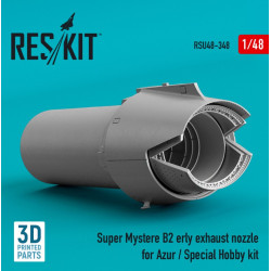 Reskit Rsu48-0348 1/48 Super Mystere B2 Early Exhaust Nozzle For Azur Special Hobby Kit 3d Printed