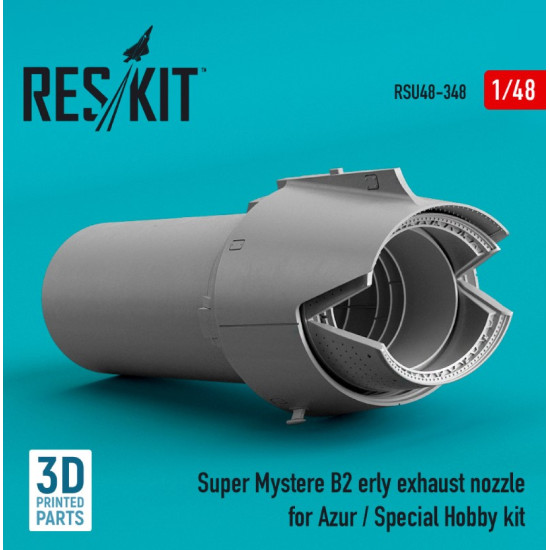 Reskit Rsu48-0348 1/48 Super Mystere B2 Early Exhaust Nozzle For Azur Special Hobby Kit 3d Printed