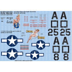 Kits World Kw172226 1/72 Decal For Boeing B-29 Superfortress Accessories Kit