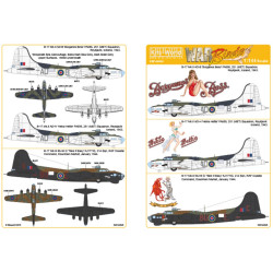 Kits World Kw144045 1/144 Decal For Boeing B-17s Mkiiis 214 251 Squadrons