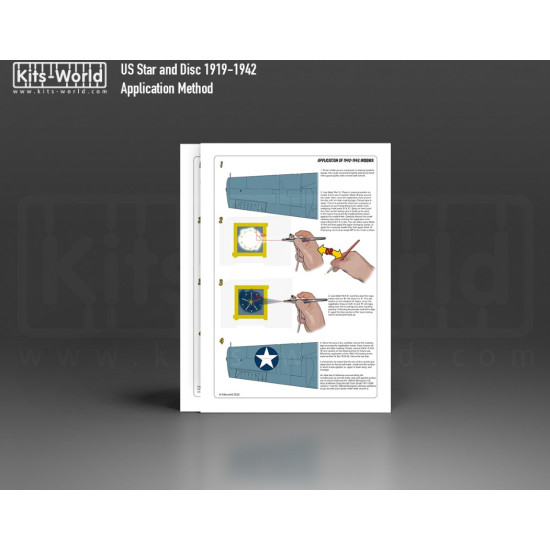 Kits World Kwm480070 1/48 Mask For Usaaf Star And Disc 43inch - 46inch 1919 1942