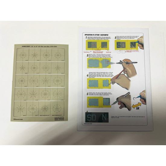 Kits World Kwm720067 1/72 Mask For Us Stars And Dick 1919 -1942 24 Inch And 32 Inch