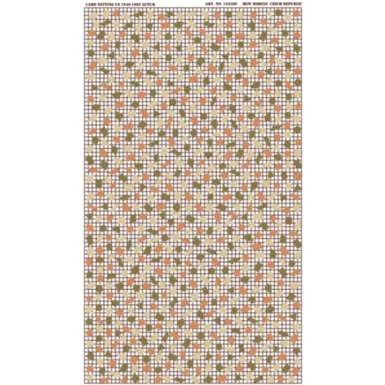 Hgw 132506 1/32 Us 1940-60 Autumn Camo Netting Hgw 132506 1/32 Us 1940-60 Autumn Camo Netting