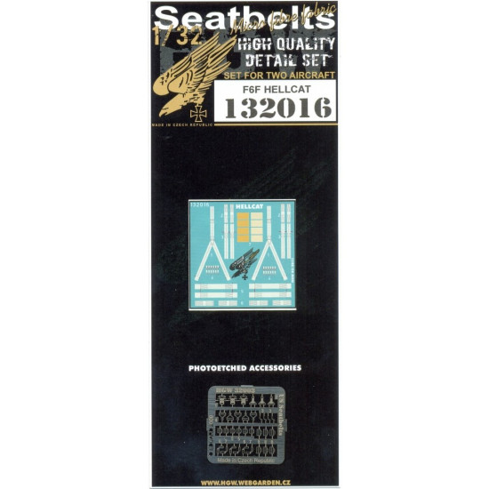 Hgw 132016 1/32 Seatbelts For F6f Hellcat For Trumpeter Kit