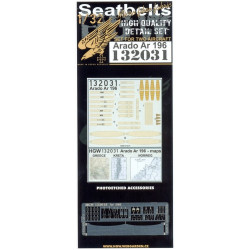 Hgw 132031 1/32 Seatbelts For Arado Ar-196 For Revell Kits