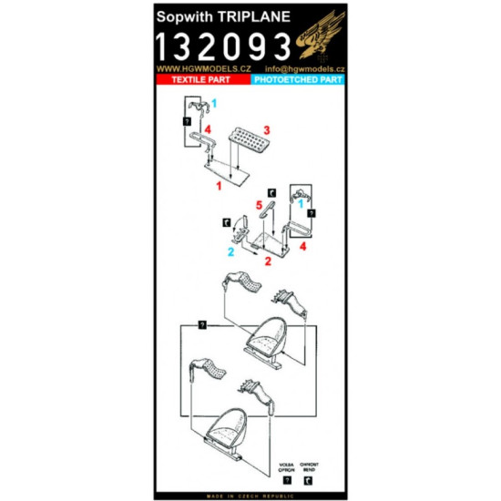 Hgw 132093 1/32 Seatbelts For Sopwith Triplane For Wingnut Wings Kits