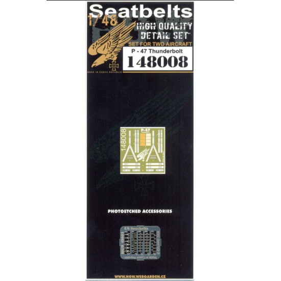 Hgw 148008 1/48 Seatbelts For P-47 Thunderbolt Accessories For Aircraft