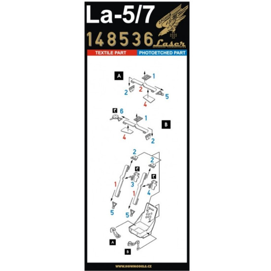 Hgw 148536 1/48 Seatbelts For Lavochkin La-5/7 Accessories For Aircraft
