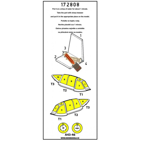 Hgw 172807 1/72 Seatbelts And Mask For Ki-61 Hien Basic Line For Tamiya