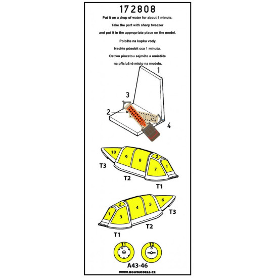 Hgw 172808 1/72 Seatbelts And Mask For Ki-84 Frank Basic Line For Armahobby Kit