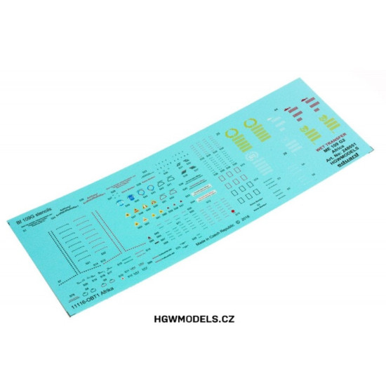 Hgw 248051 1/48 Decal For Bf109g-2 Stencils Accessories For Aircraft