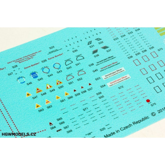 Hgw 248051 1/48 Decal For Bf109g-2 Stencils Accessories For Aircraft