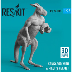 Reskit Rsf72-0003 1/72 Kangaroo With A Pilots Helmet 3d Printed