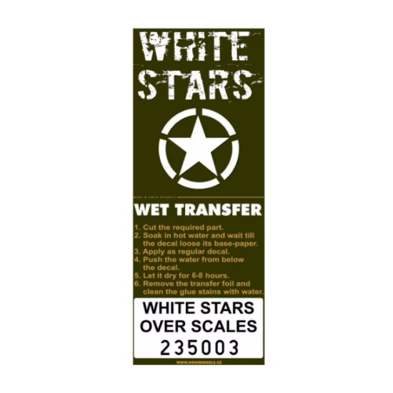 Hgw 235003 1/35 Decal White Stars Over Scales Accessories For Aircraft