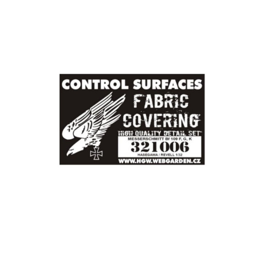 Hgw 321006 1/32 Control Surfaces Bf 109f/G/K Accessories For Aircraft Hgw 321006 1/32 Control Surfaces Bf 109f/G/K Accessories For Aircraft