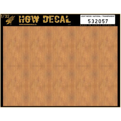 Hgw 532057 1/32 Decal Light Wood Transparent No Grid