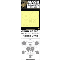 Hgw 632001 1/32 Mask For Roland D.via For Wingnut Wings