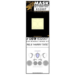 Hgw 632007 1/32 Mask For Re.8 Harry Tate For Wingnut Wings Accessories Kit