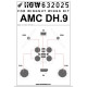 Hgw 632025 1/32 Mask For Amc Dh.9 For Wingnut Wings Accessories Kit