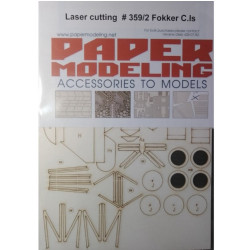 Orel 359/2 1/33 Fokker C.is Paper Modeling Accessories To Models Laser Cutting