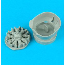 Quickboost 48050 1/48 T-28b Trojan Engine For Monogram Accessories For Aircraft