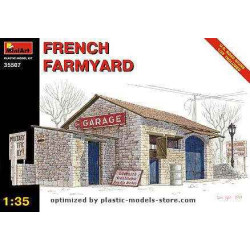 FRENCH  FARMYARD WWII diorama Miniart 35507