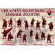 Red Box 72142 1/72 Ukrainian Registered Cossack Infantry 17 Cent Plastic Figures Kit
