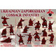 Red Box 72143 1/72 Ukrainian Zaporozhian Cossacks Infantry. 17 Cent Plastic Figures Kit
