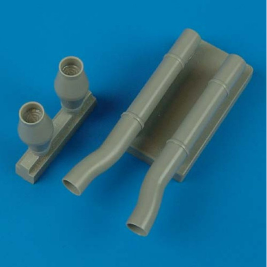 Quickboost 48284 1/48 Junkers Ju 87d-5n Night Exhaust Type A For Hasegawa